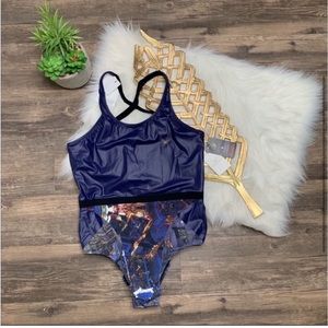 Lucas Hugh City Print Trinity Swimsuit